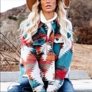 New! Aztec Yellowstone Distressed Flannel